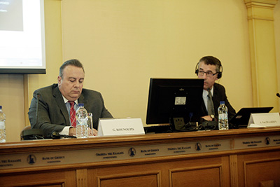 Attorney Kounoupis speaking at the BG of Greece