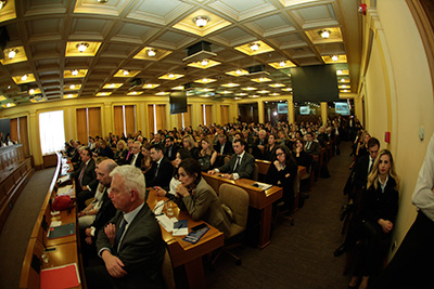 Former Prime Minister of Greece, President of US Chamber of Commerce and Attorney Kounoupis at the conference of Mediation in Athens